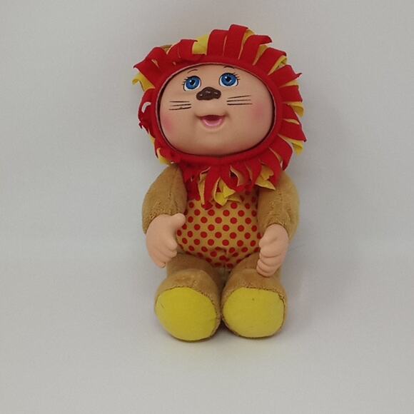Cabbage Patch Kids (CPK) Zoo Friends 10 Inch Lion Yellow & Red Doll - Picture 1 of 15